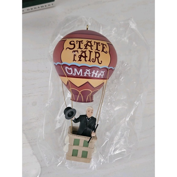 1996 Hallmark‎ Keepsake Wizard Of Oz State Fair Omaha Balloon Christmas Ornament - Picture 5 of 8